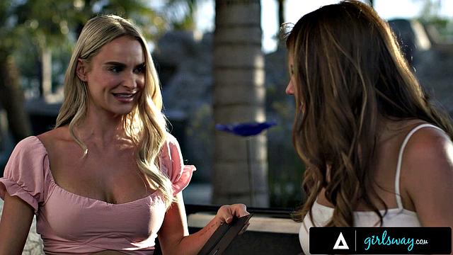 GIRLSWAY - Besties Adria Rae & Emma Hix Turn Scrapbooking Into Passionate Scissoring