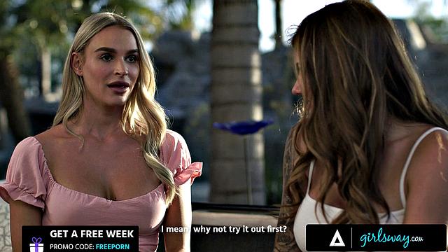 GIRLSWAY - Besties Adria Rae & Emma Hix Turn Scrapbooking Into Passionate Scissoring