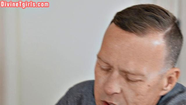 Stunning TS babes anal banged by lover