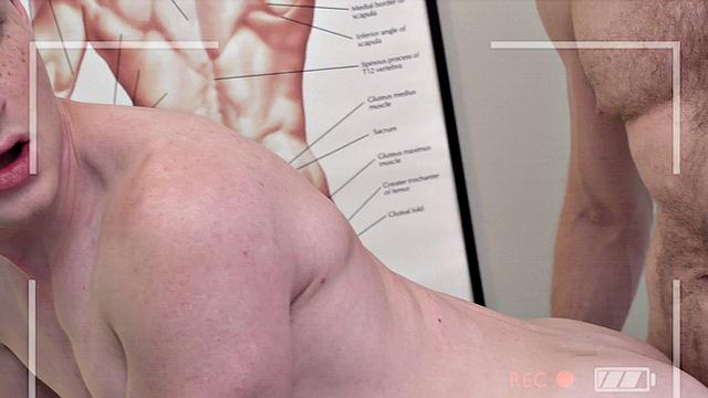 Naughty doctor inspecting patient