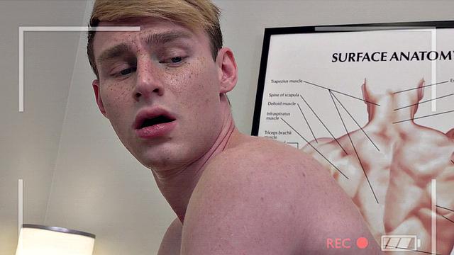 Naughty doctor inspecting patient