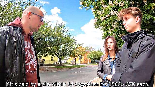 HUNT4K. Girl gets back at boyfriend who has no money so she makes it