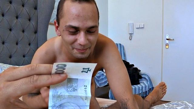 Real straight tourist riding cock for the first time