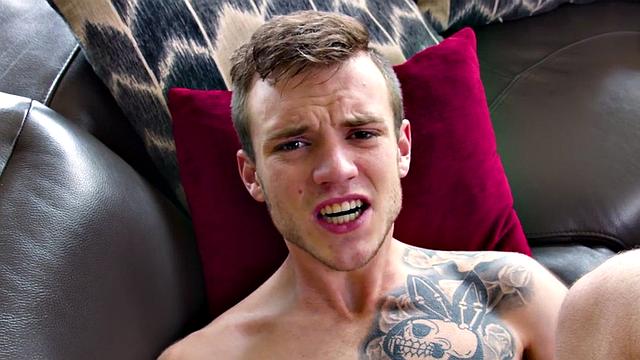 Inked twink sucks stepbro before barebacked until cumshot