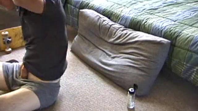 Dan strokes his thick cock slow and steady, moaning with every touch