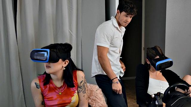 Skinny Shemale barebacked in classroom by tutor