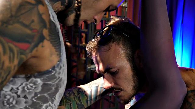 Bisex anal MILF enjoys 3some with maid crossdressser