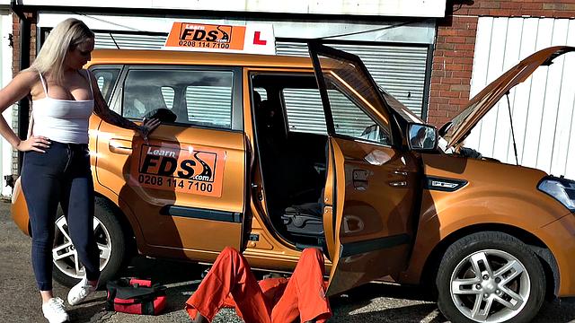 British blonde bombshell cheats on her man with BBC and gets a hot handjob