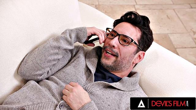 DEVILS FILM - River Lynn Comes Home Early From Retreat To Give Stepdad Tommy Pistol A Hard Anal Fuck