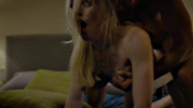 Smallboobs Trans with pale skin barebacked by BF