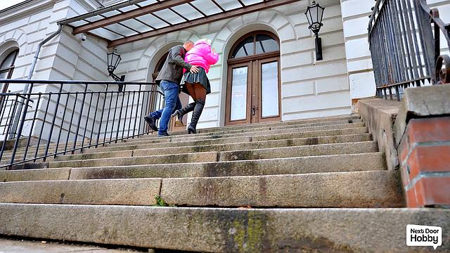 Sneaky Public Bathroom Sex With Nympho