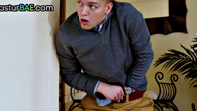 Cockhungry MILF caught masturbating gets pussyfucked