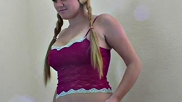 Hot blonde teen model