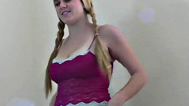 Hot blonde teen model