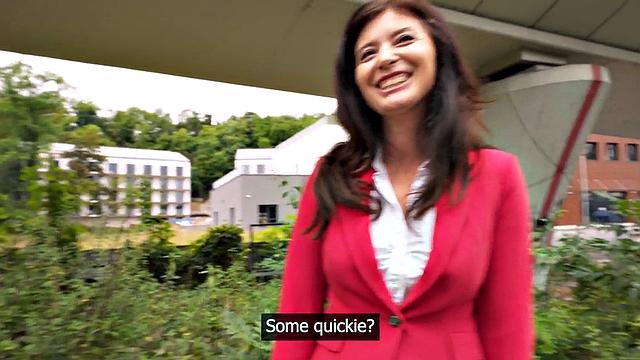 Secretary pussybanged in doggy