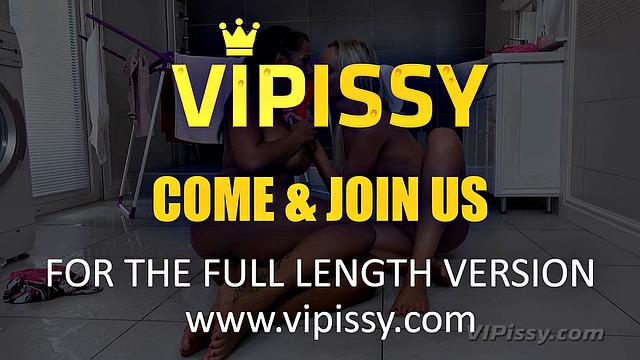 Blonde vs Brunette Piss Fight