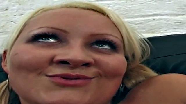 Dirty blonde deepthroat and anal