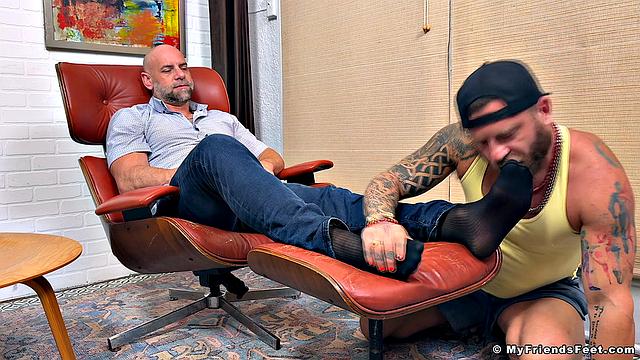 Girth Brooks' Feet & Socks Worshipped by Girth & Riley