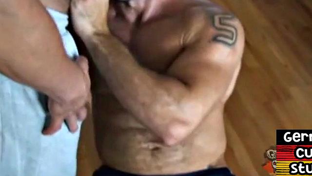 Bear muscle german asslicking hairy boyfriend
