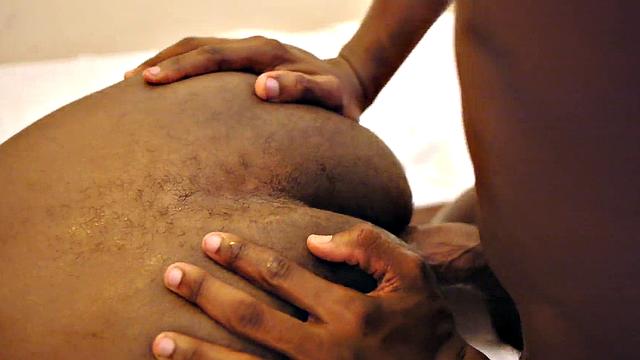 African teen barebacked before tugging for cum