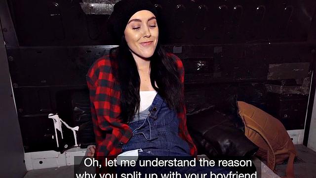 Babe picked up and fucked in her tight pussy