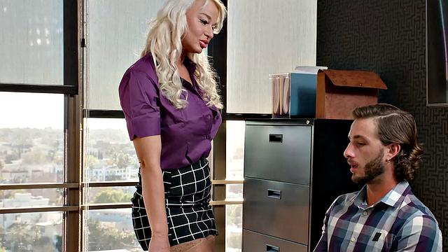 London River gets bent over and fucked by intern