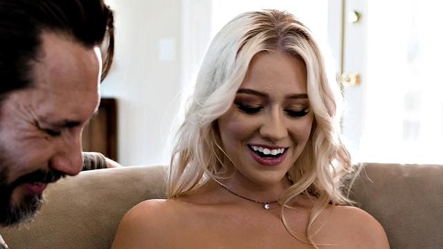 Stunning babe fucked in doggystyle after fingering by her BF