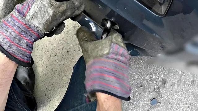 Hot Latin babe gives a steamy car handjob in her skirt and blows like a pro