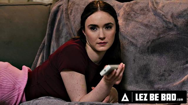 LEZ BE BAD - Angry MILF Nanny Ryan Keely Has Had ENOUGH Of the Petite Hazel Moore! ROUGH ANAL