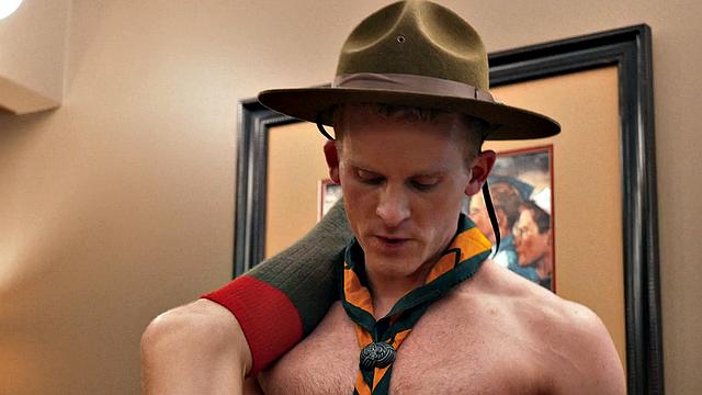 Uniformed amateur scouts in anal