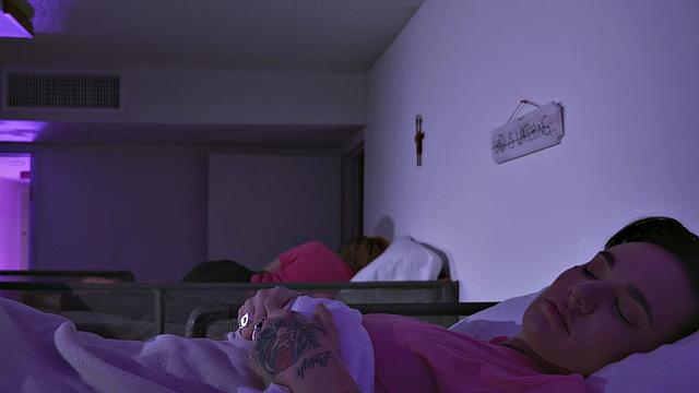 CFNM babe fucks priest in the church dormitory