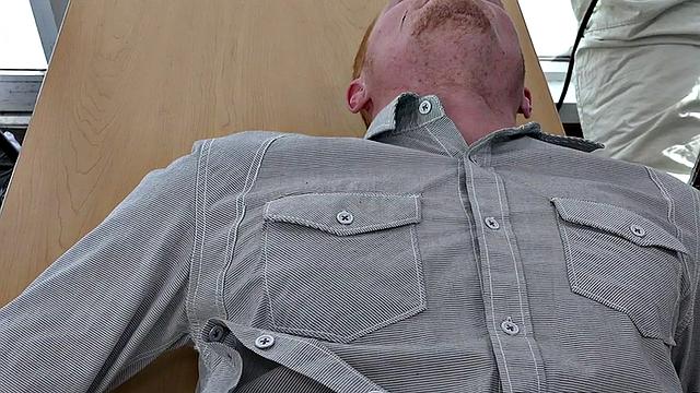 White stud penetrated by BBC in ass in meeting room