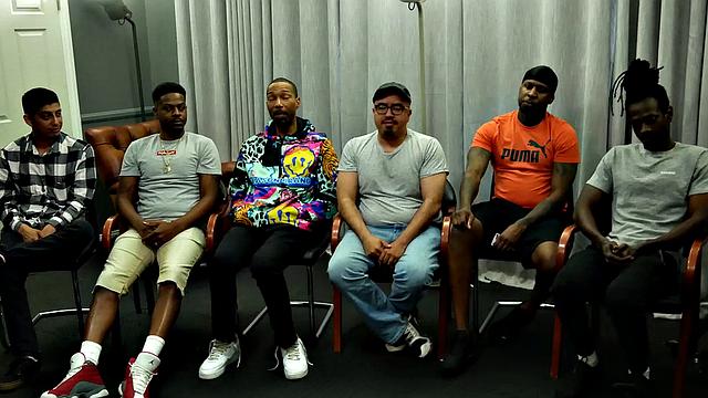 GangbangCreampie - Cute Redhead Babe Is A Cock Master In Gangbang