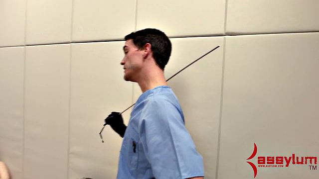 Rough anal threesome humiliation for teen with small tits and gloves