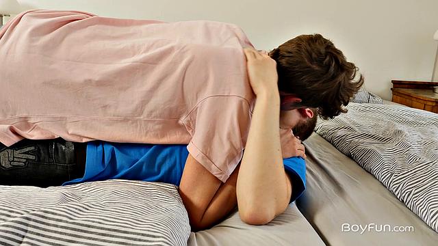 Watch Drew Huxley and David Mannix get wild in a passionate gay hookup