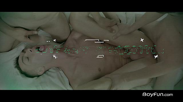 Watch Drew Huxley and David Mannix get wild in a passionate gay hookup