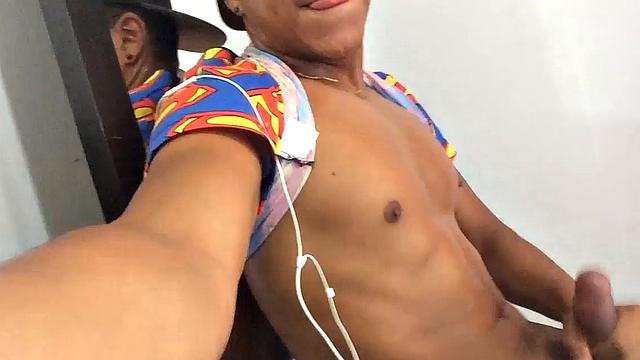 Our featured solo boy of the week is Jason, a cute little Latin twink with a fine butt and big uncut cock. This bottom boy has a dildo handy, and plans to make good use of it while jacking off for us.