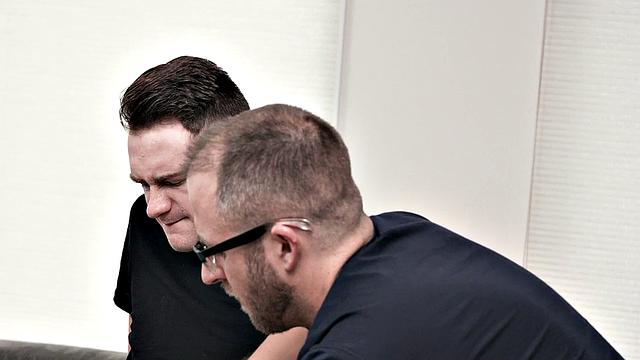 Gaydaddy masseur with hairy chest bottomed by studs cock