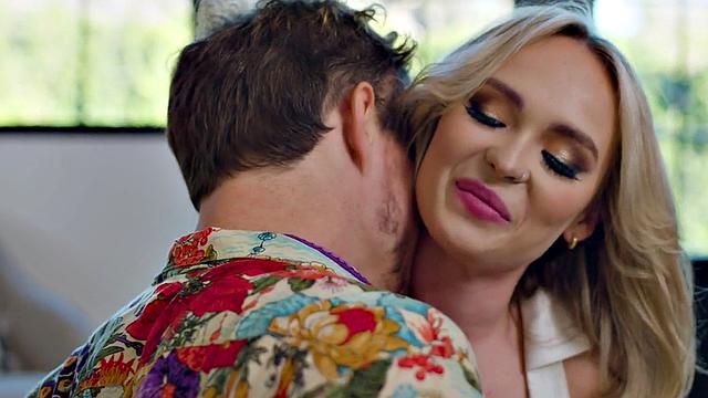 Stunning babe dirty talks and gets passionately fucked by BF