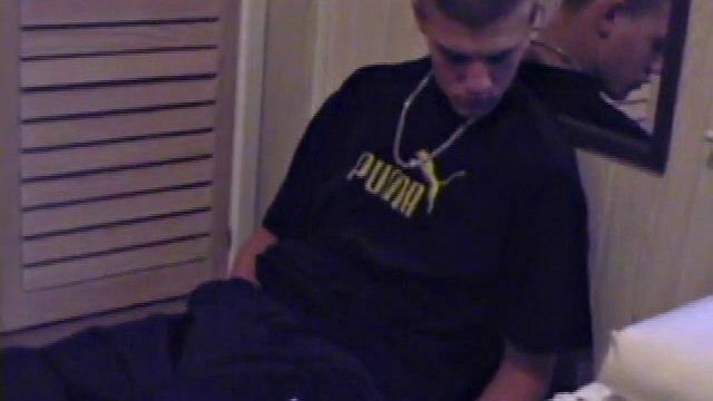 Lance is back for another solo session, jerking off in front of a mirror. We get to enjoy watching this naked boy stroke his hard cock.