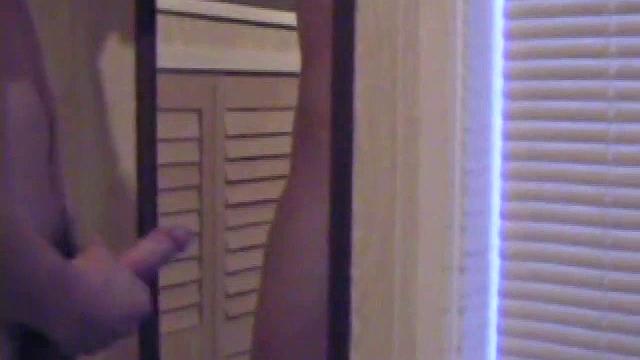 Lance is back for another solo session, jerking off in front of a mirror. We get to enjoy watching this naked boy stroke his hard cock.