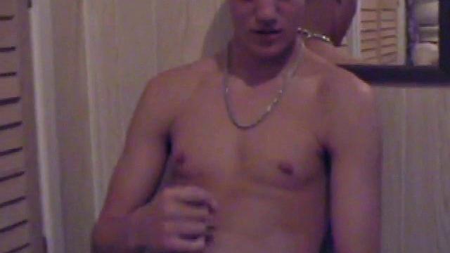 Lance is back for another solo session, jerking off in front of a mirror. We get to enjoy watching this naked boy stroke his hard cock.