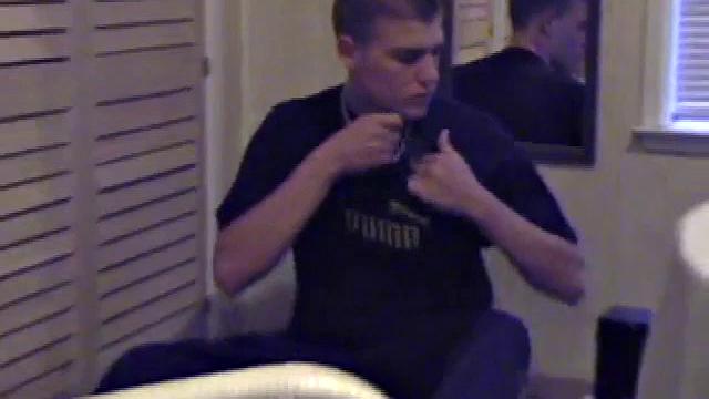 Lance is back for another solo session, jerking off in front of a mirror. We get to enjoy watching this naked boy stroke his hard cock.