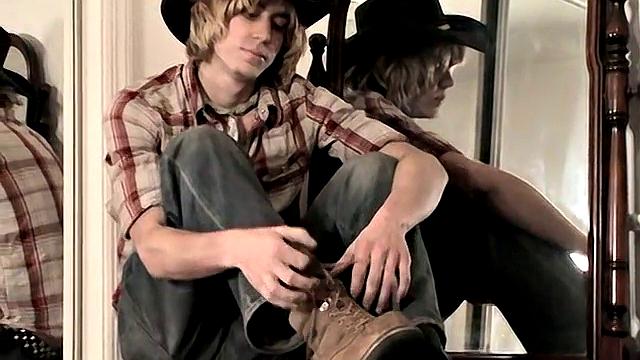 Carl Alexander Strokes His Country Boy Cock