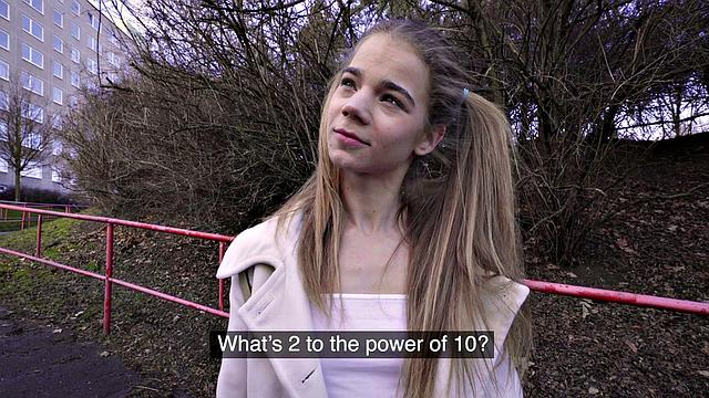 Watch this tattooed and bald chick give a wild outdoor blowjob in reverse cowgirl position