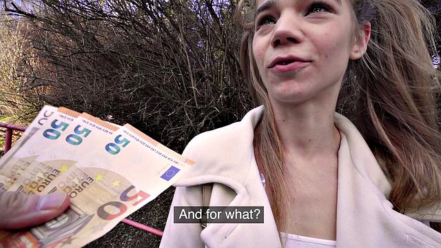 Watch this tattooed and bald chick give a wild outdoor blowjob in reverse cowgirl position