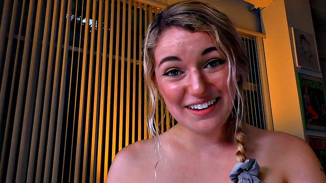 21yo POV GF sucks before getting banged in dirty talking sex