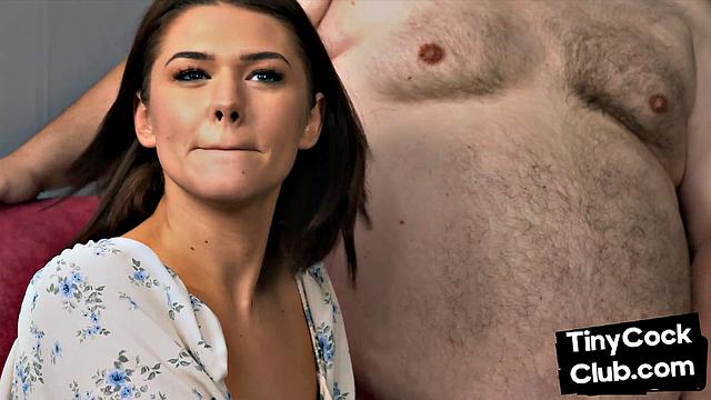 Small guy shamed by real brit bird