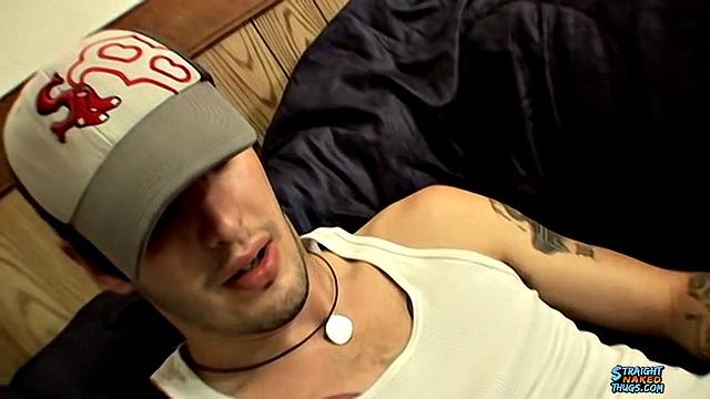 Tattooed Rockstar Strokes and Cums - Axel