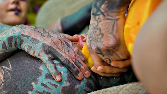 2 Tattooed Girls Get Ass Fucked By A Big Dick